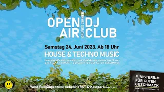 Open Air DJ Club in der Fußgängerzone Delmenhorst. Ab 18 Uhr 24. Juni 2023 House & Techno am Samstag