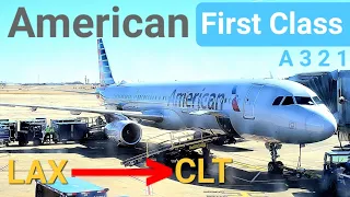 American A321 Oasis First Class Trip Report | Los Angeles(LAX) - Charlotte(CLT) |4K|