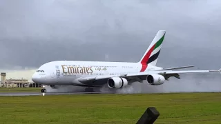 Emirates landing from Dubai in Mauritius