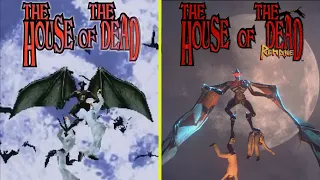 The House of the Dead Remake vs Original Arcade - All Boss Fight Graphics Comparison