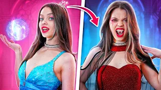 ¡Transformación Extrema de Princesa a Vampiro! @AMIGOS-FOREVER