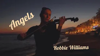 Angels by Robbie Williams - Violin Cover - Kirsti Hille - ocean 432 Hz