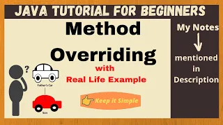 Method Overriding in Java | Java Method Overriding | Java for Beginners