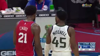 Donovan Mitchell Got Ejected In Overtime vs 76ers