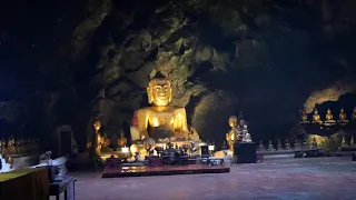 Pinaka Malaking Gintong Buddha nakahiga sa KhaoLuwang Cave| Petchaburi Thailand