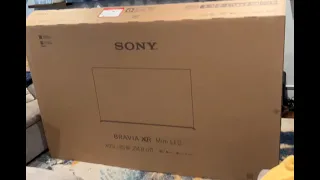 SONY 85” X95L XR85X95L MINILED UNBOXING