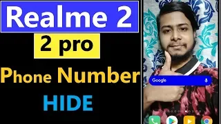 How to hide contact Numbers in Realme 2