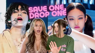 STRUGGLING!! 😭 BTS vs. BLACKPINK 'Save One/Drop One' Challenge