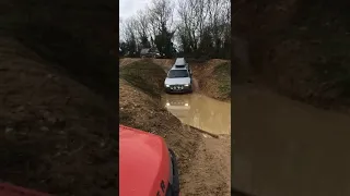 Volvo xc70 in quarry offroading