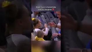 Steph Curry’s handshake with his daughter is everything 🥲