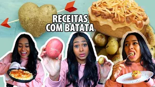 UM DIA INTEIRO COMENDO BATATA