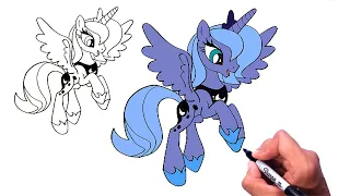 How to Draw Princess Luna | My Little Pony