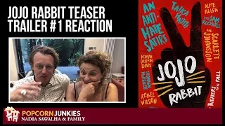 JoJo Rabbit TEASER Trailer #1 - Nadia Sawalha & The Popcorn Junkies Family Reaction