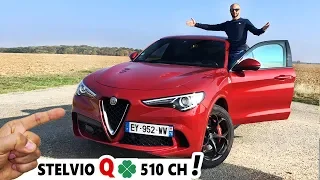 Essai ALFA STELVIO QUADRIFOGLIO Le SUV de 510 CH le plus Fun !