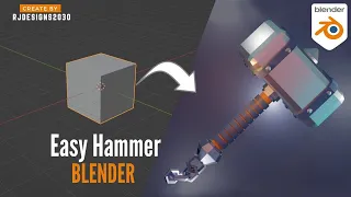 " Making a 3D Hammer in Blender "