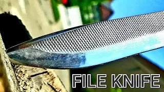 TURNING A RUSTY FILE INTO A POCKET KNIFE