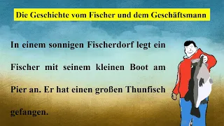 Learn German with stories | A1-A2 | Deutsch lernen mit Geschichten | Fischer und dem Geschäftsmann