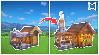 ► How To Transform The BlackSmith (WeaponSmith) Village House In Minecraft | Survival Build