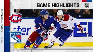 Canadiens @ Rangers 11/16/2021 | NHL Highlights