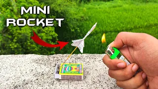 How to make mini rocket using matches || माचिस की तीली से बनाए रॉकेट || Creative Hacker