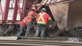 Canadian Pacific train derails in Franklin Park