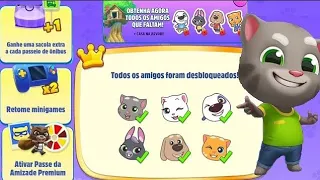My Talking Tom Friends vip monthly subscription activated  All friends unlocked Gameplay Android ios