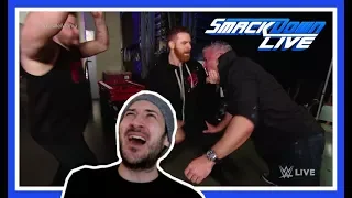 Reaction | KEVIN OWENS & SAMI ZAYN BRUTALLY ATTACK SHANE MCMAHON | WWE Smackdown Live March 13, 2018