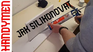 Jak silikonovat, pomůcka pro pěkné silikonování, silikonování spáry#10