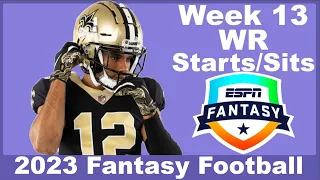 Week 13 WR Starts/Sits | 2023 Fantasy Football