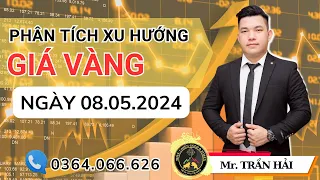 Phân tích xu hướng giá vàng Ngày 08/05/2024 #dubaogiavang #phantichxuhuonggiavang  #xuhướnggiávàng