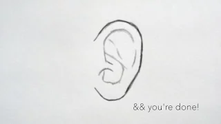 How to draw ears (for BEGINNERS) ♥Δ