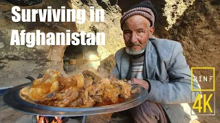 A Tale of Elderly Resilience in Life's Cave of Challenges | Afghanistan village life Documentary 4K