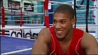 Anthony Joshua looking forward to the 2012 London Olympics (ITV1 London coverage)