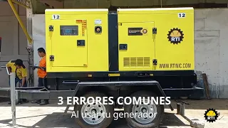 3 errores comunes al usar tu generador eléctrico