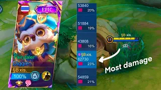 SUPPORT BUT MOST DAMAGE? | FAIRYTALER | DIGGIE GAMEPLAY - MLBB