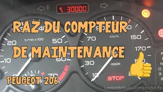 Tutoriel 206 #06 RAZ compteur de maintenance Peugeot Citroen