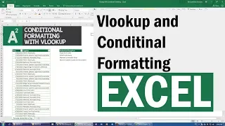 Mix Vlookup with conditional formatting in excel to get awesome results