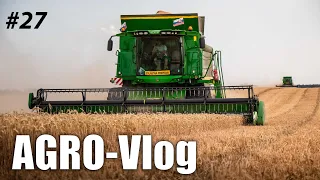 Lištovanie a mlátenie John Deere T660 🌾 AGRO-Vlog #27