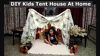 DIY Kids Tent House At Home | Teepee Tent Tutorial | How To Make Tent House At Home | Joy Of Rims