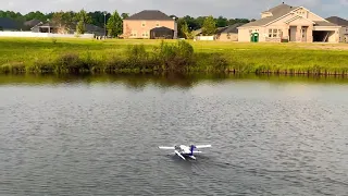 Eflite Twin Otter Float Plane with water death