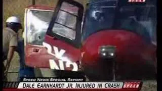 Dale Earnhardt Jr ALMS Corvette Crash and Fire Infineon