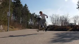 Relearning Skateboard - No comply shuvit