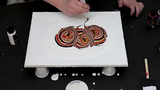 (579) Groovy Wrecked Ring Pour | Acrylic Fluid Painting