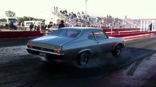 2011 Pure Stock Muscle Car Drag Race - Nova Burn Out