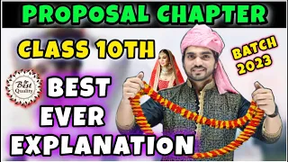 The Proposal | Class 10th Chapter 11 | Summary/Long Questions/Answers | CBSE ENGLISH Class 10th