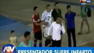 Presentador sufre infarto durante evento deportivo