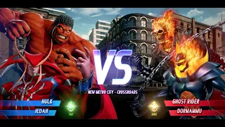 MARVEL VS. CAPCOM: INFINITE Red Hulk and Red Jedah vs Ghost Rider and Dormammu