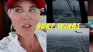 80KT WINDS UNDERWAY IN THE BAHAMAS!! Severe cruising weather on a boat! #250