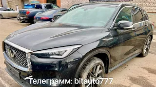 Битый Infiniti QX50 2018г.в.,  2.0 (249л/с)., AWD, 93 т.км., 1 владелец от #bitauto777