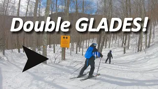 Skiing GLADES at Hunter Mountain NY!